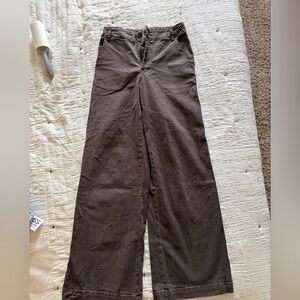 Wide Leg Brown Pants